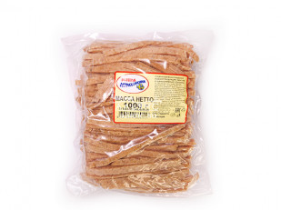 Снапсы с аджикой: Сушеный минтай соломка