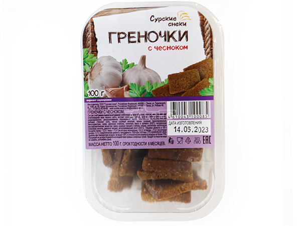 Сурские гренки с Чесноком (100 гр) в Электрогорске