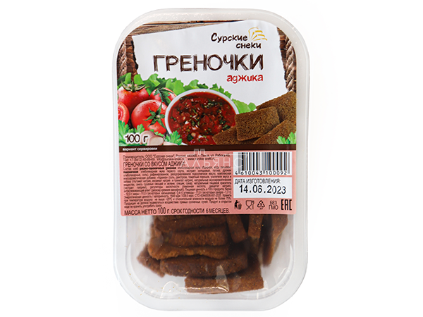 Сурские гренки с Аджикой (100 гр) в Электрогорске