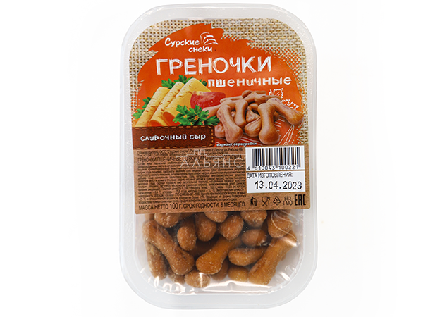 Сурские (ПШЕНИЧНЫЕ) Сливочный сыр (100 гр) в Электрогорске