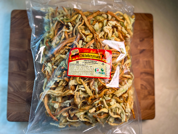 Нитка ЖАРЕНАЯ "Васаби" Oktobersnack 1 кг (сырный продукт) в Электрогорске