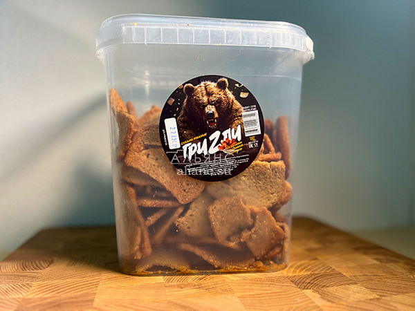 Ведро Ржаные гренки со вкусом Крылышки Барбекю (1 кг) в Электрогорске