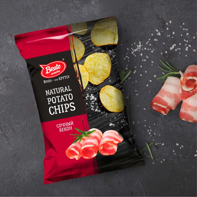 Картофель «Бруто» со вкусом бекона 130 гр. в Электрогорске
