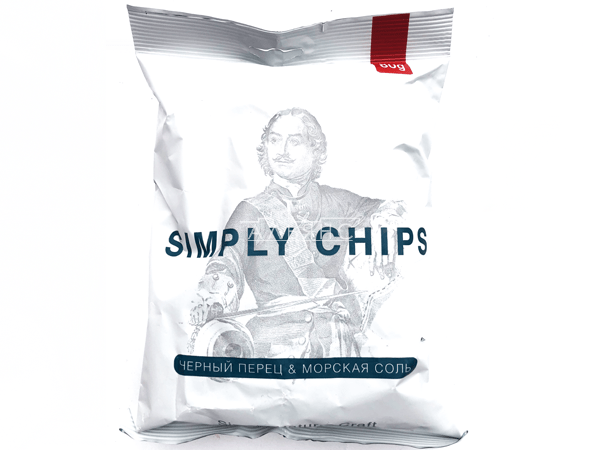 Картофельные чипсы "Simple chips" Морская соль и черный перец 80 гр. в Электрогорске